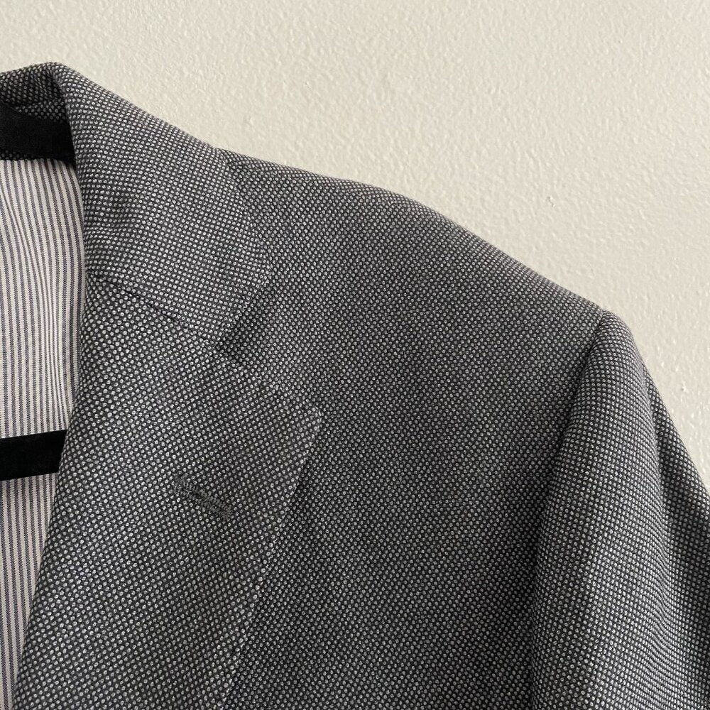 Brooks Brothers Men SZ 42S Black/Gray Wool Blend 2-Btn Sport Coat Blazer Jacket - Picture 7 of 13
